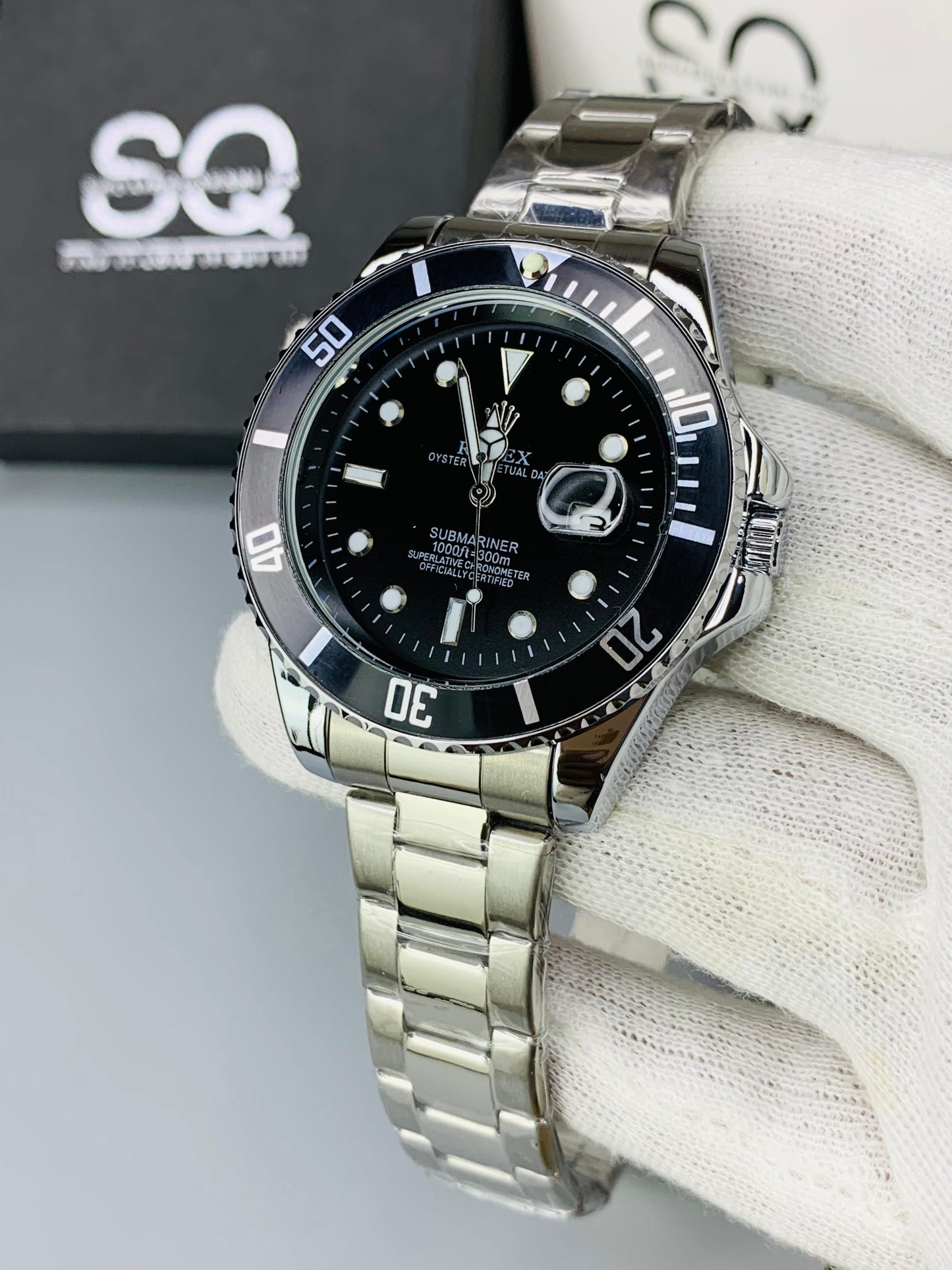 Bezel Rotating | Silver Black